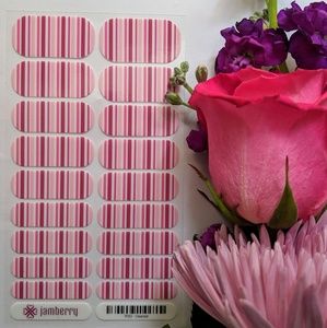 Dearest Pink Striped Nail Wraps